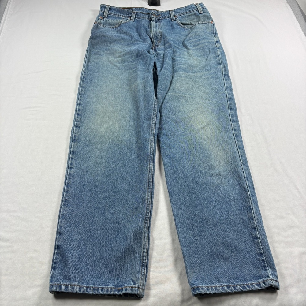 Vintage 90s Levis 550 Jeans Mens 36x32 (Fits 34x32) Blue Relaxed Tapered Denim